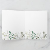 groen Heilig Kruis Bedankkaart (Binnen)