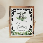 Groen Heilige Koe Baby shower Favorieten Poster