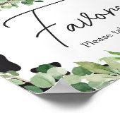 Groen Heilige Koe Baby shower Favorieten Poster (Hoek)