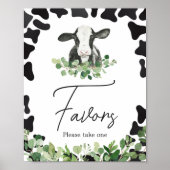 Groen Heilige Koe Baby shower Favorieten Poster (Voorkant)