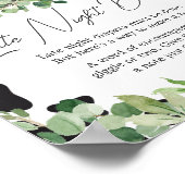 Groen Heilige Koe Baby shower Late Night Luiers Poster (Hoek)