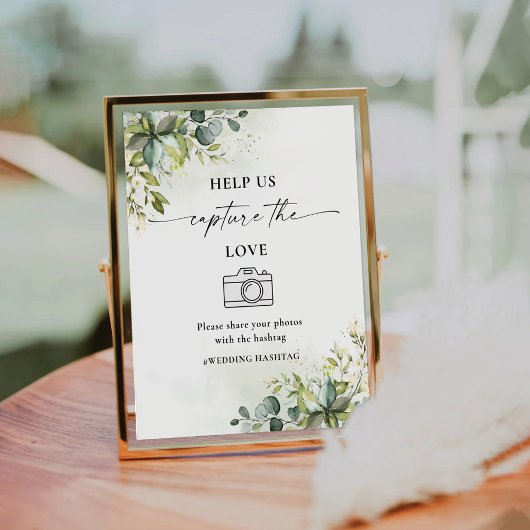 Groen Help ons het liefdesbord vast te leggen Reclamebord Met Voetstuk