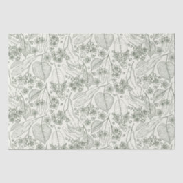 Groen Herfst Bloemen Decoupage Weefseldocument Tissuepapier