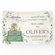 Groen Het Avontuur Begint Afstudeer Welkom