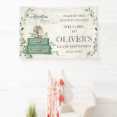 Groen Het Avontuur Begint Afstudeer Welkom Spandoek (Insitu)