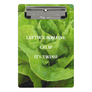 Groen Het is Twins Sla Romaine Rustig Mini Klembord