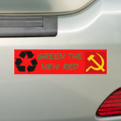 Groen het nieuwe Rode Bumpersticker (Op auto)