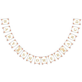 Groen heteluchtballondierlijk neutraal Baby shower Vlaggetjes