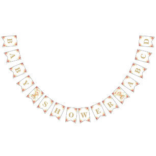 Groen heteluchtballondierlijk neutraal Baby shower Vlaggetjes