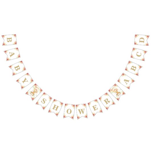 Groen heteluchtballondierlijk neutraal Baby shower Vlaggetjes (Alle)