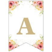 Groen heteluchtballondierlijk neutraal Baby shower Vlaggetjes (Tweede vlag)