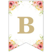 Groen heteluchtballondierlijk neutraal Baby shower Vlaggetjes (Eerste vlag)