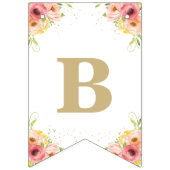 Groen heteluchtballondierlijk neutraal Baby shower Vlaggetjes (Derde vlag)