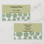 Groen Hexagon Business Design Visitekaartje (Voorkant / Achterkant)