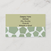 Groen Hexagon Business Design Visitekaartje (Achterkant)