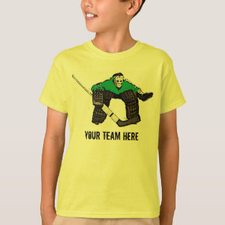  groen hockey goalie boys t-shirt