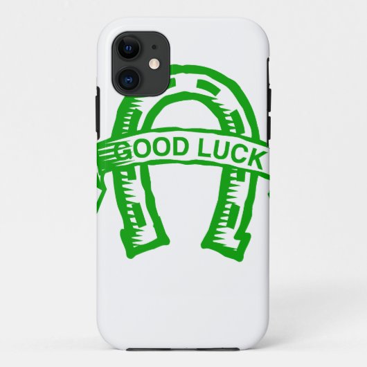 Groen hoefijzer St. Patrick dag Case-Mate iPhone Case (Achterkant)