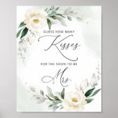 Groen hoeveel kussen bruidsfeest spelposter poster (Voorkant)