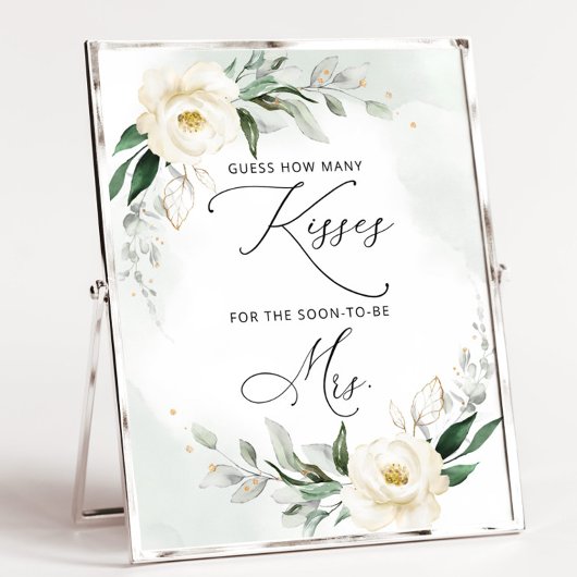 Groen hoeveel kussen bruidsfeest spelposter poster