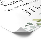 Groen hoeveel kussen bruidsmeisjesfeest spel poste poster (Hoek)