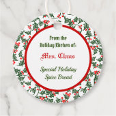  Groen Holly met Red Berries Aangepast Label (Voorkant)