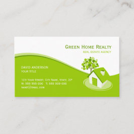 Groen Home Real Estate Eco Insurance visitekaartje