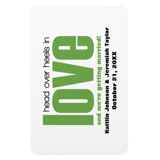 Groen hoofd over Heels sparen de Magnet van de Dat Magneet (Verticaal)