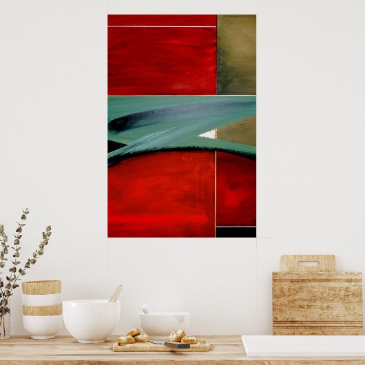 GROEN HORIZONS POSTER (Keuken)