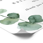 Groen horizontaal repetitief binnenwelkomstteken poster (Hoek)