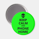 Groen Houd Kalm en Telefoon Home Magneet (Voorkant / Achterkant)