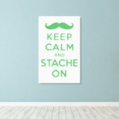 Groen houd kalm en zet op canvas afdruk (Insitu (Houten vloer))