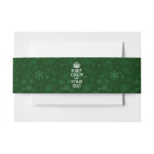 Groen HOUD RUST EN hebben Uw Creatieve Tekst Uitnodigingen Wikkel (Voorkant Voorbeeld)