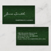 Groen hout Moderne standaardVisitekaartjes Visitekaartje (Voorkant / Achterkant)