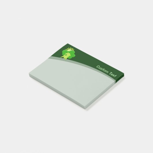 Groen Huis Post-it® Notes (Schuin)