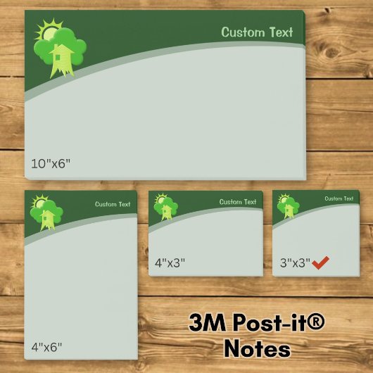 Groen Huis Post-it® Notes