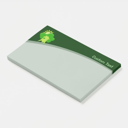 Groen Huis Post-it® Notes (Schuin)