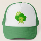 Groen Huis Trucker Pet (Voorkant)