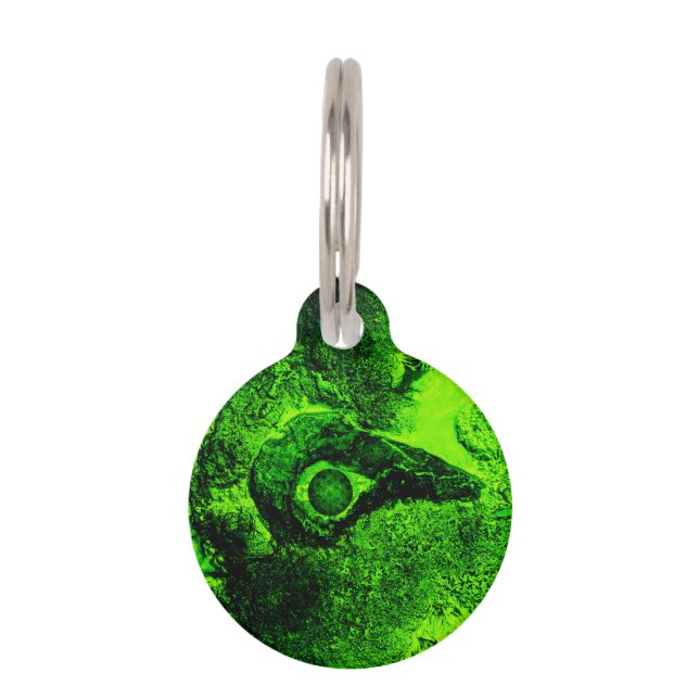 groen huisdierpenning (Voorkant)