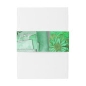 groen huwelijk uitnodigingen wikkel (Achterkant Voorbeeld)