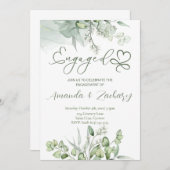 Groen Huwelijksaankondiging  Kaart (Voorkant / Achterkant)
