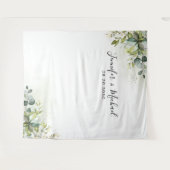 Groen Huwelijksceremonie Achtergrond Wandkleed (Voorkant (horizontaal))