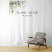 Groen Huwelijksceremonie Achtergrond Wandkleed (In situ)