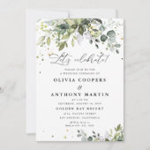 Groen Huwelijksceremonie uitnodiging (Voorkant)