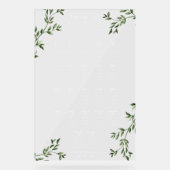 groen | Huwelijkszitgrafiek Acryl Bord (Voorkant)