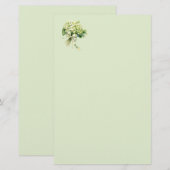 Groen Hydrangea Briefpapier (Voorkant / Achterkant)