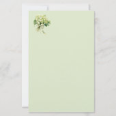 Groen Hydrangea Briefpapier (Voorkant)