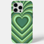 Groen hypnotic Heart Love Pattern Case-Mate iPhone Case (Achterkant)