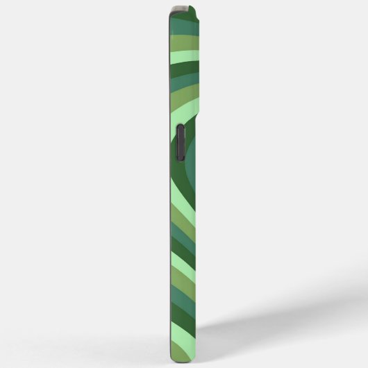 Groen hypnotic Heart Love Pattern Case-Mate iPhone Case (Achterkant / Rechts)