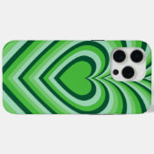 Groen hypnotic Heart Love Pattern Case-Mate iPhone Case (Achterkant (horizontaal))