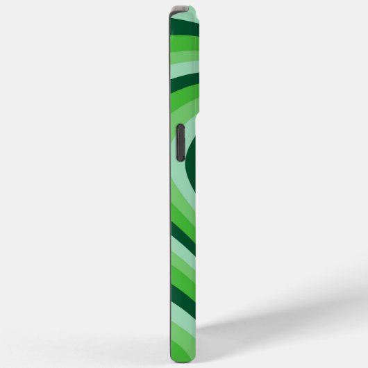 Groen hypnotic Heart Love Pattern Case-Mate iPhone Case (Achterkant / Rechts)